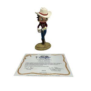 new BETTY BOOP collector figurine danbury mint COWGIRL